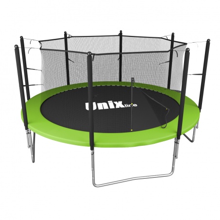 Батут с защитной сеткой Unix Line Simple 12Ft / 366 см (Green) inside