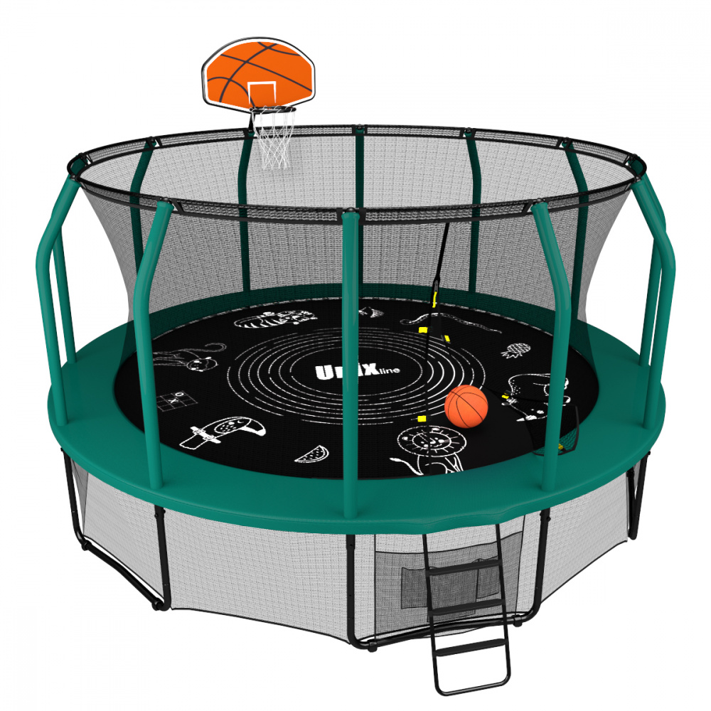 баскетбольный щит с кольцом для батута в Тольятти по цене 4890 ₽ в категории батуты Unix