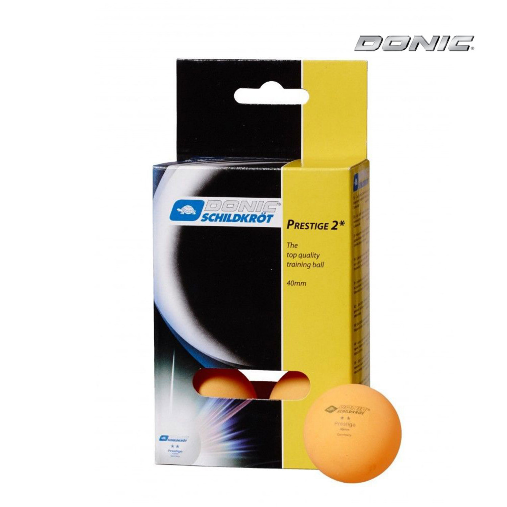Donic Prestige 2 (оранжевые, 6 шт) из каталога мячей для настольного тенниса в Тольятти по цене 430 ₽