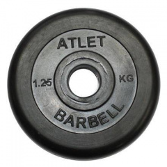 MB Barbell Atlet - 31 мм - 1.25 кг из каталога дисков для штанги с посадочным диаметром 30 мм.  в Тольятти по цене 670 ₽