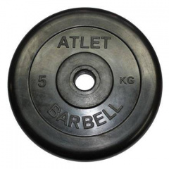 MB Barbell Atlet - 31 мм - 5 кг из каталога дисков для штанги с посадочным диаметром 30 мм.  в Тольятти по цене 1620 ₽