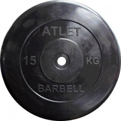 MB Barbell Atlet - 31 мм - 15 кг из каталога дисков для штанги с посадочным диаметром 30 мм.  в Тольятти по цене 5350 ₽