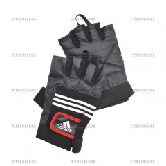 Adidas тяжелоатлетические - кожаные L/XL из каталога пар тренажерных перчаток в Тольятти по цене 2090 ₽