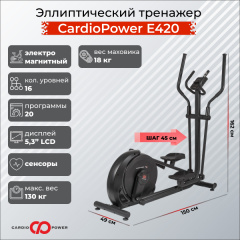 CardioPower E420 из каталога эллиптических тренажеров в Тольятти по цене 63690 ₽