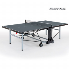 Всепогодный теннисный стол Donic Outdoor Roller 1000 - серый в Тольятти по цене 149990 ₽