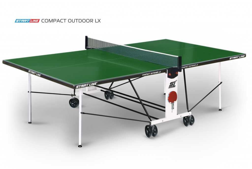 Compact Outdoor-2 LX Зелёный в Тольятти по цене 42090 ₽ в категории теннисные столы Start Line