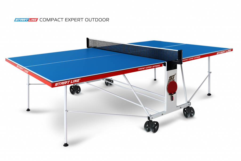 Compact EXPERT Outdoor 4 Синий в Тольятти по цене 43990 ₽ в категории теннисные столы Start Line