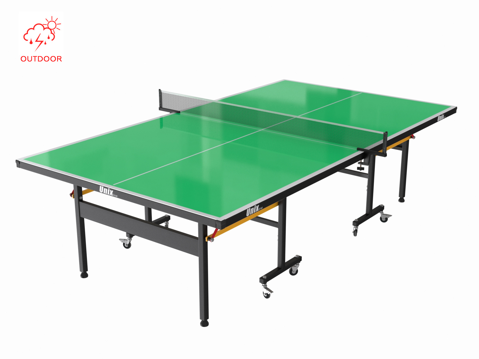 line outdoor 6 mm (green) в Тольятти по цене 54890 ₽ в категории теннисные столы Unix