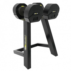 MX Select MX-55, вес 4.5-24.9 кг, 2 шт со стойкой в Тольятти по цене 81350 ₽ в категории разборные (наборные) гантели First Degree Fitness