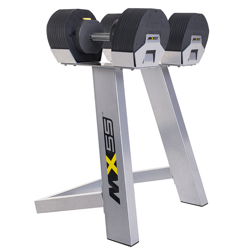 MX Select MX-55, вес 4.5-24.9 кг, 2 шт со стойкой в Тольятти по цене 79900 ₽ в категории гантели First Degree Fitness