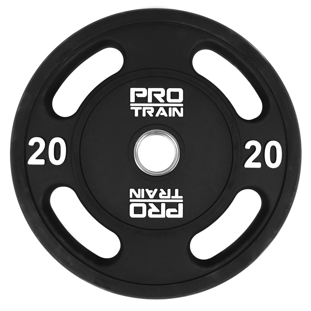Protrain 20 кг. PPU-20 полиуретан из каталога дисков (блинов) для штанг и гантелей в Тольятти по цене 13981 ₽