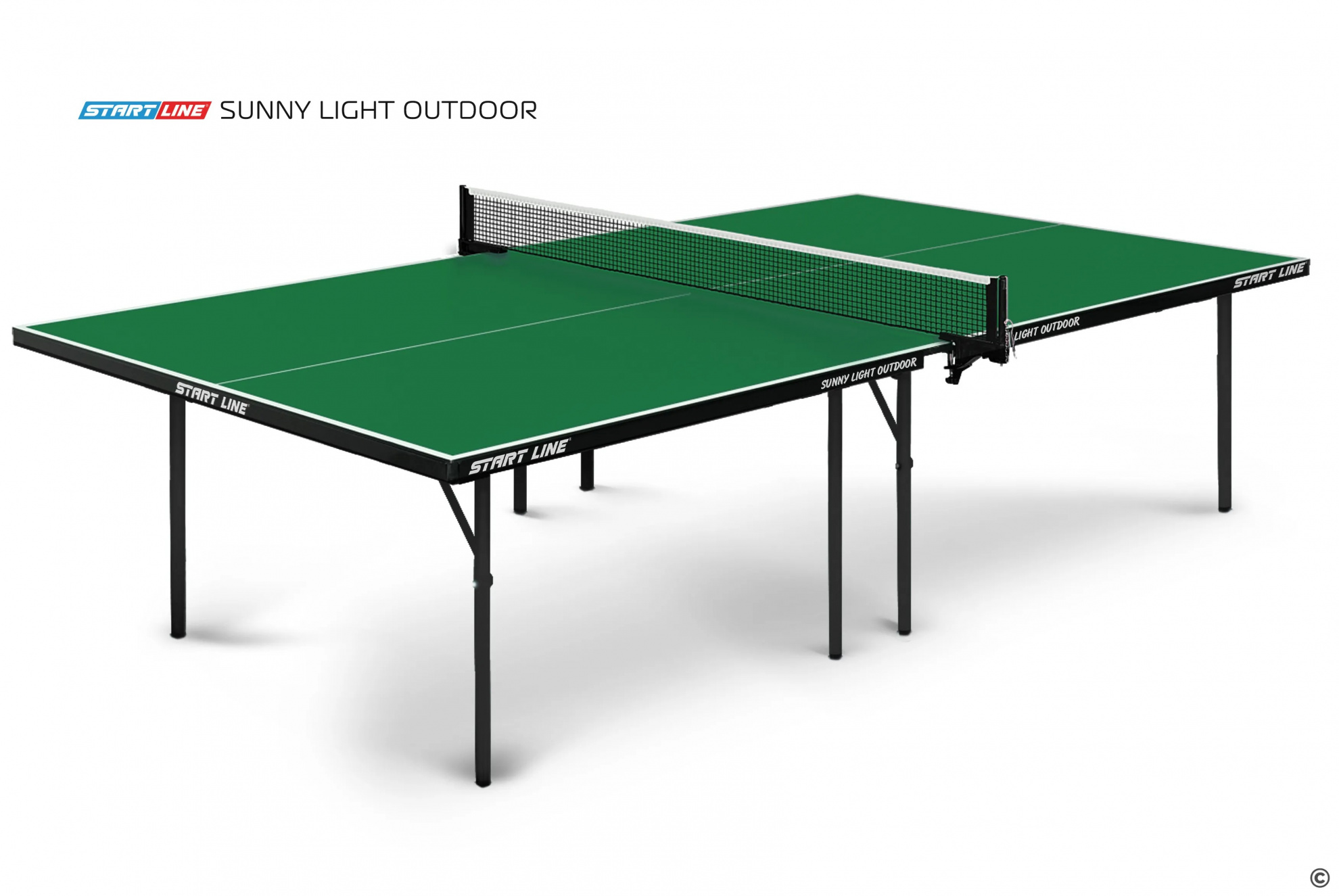 Start Line Sunny Light Outdoor Зелёный из каталога теннисных столов в Тольятти по цене 26590 ₽