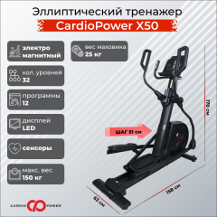 Эллиптический тренажер CardioPower X50 в Тольятти по цене 99900 ₽