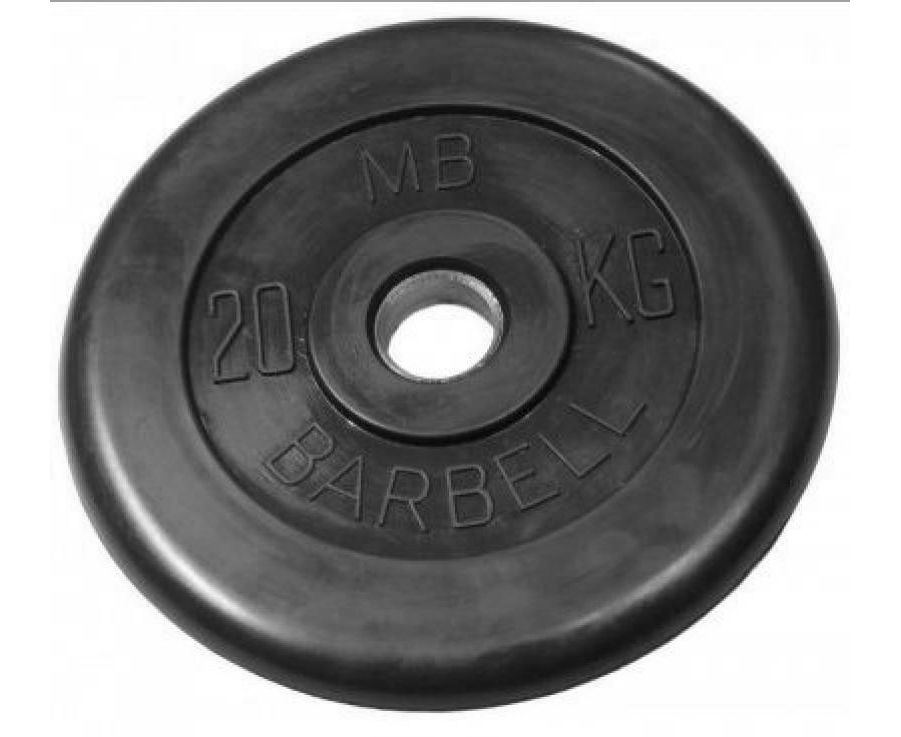 MB Barbell (металлическая втулка) 20 кг / диаметр 51 мм из каталога дисков, грифов, гантелей, штанг в Тольятти по цене 10837 ₽