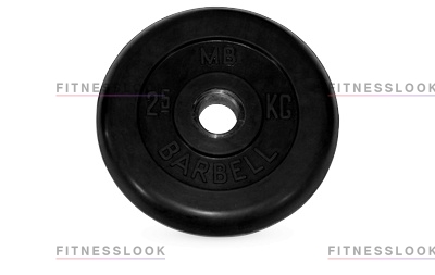 MB Barbell черный - 26 мм - 2.5 кг из каталога дисков (блинов) для штанг и гантелей в Тольятти по цене 900 ₽