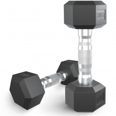 UnixFit гексагональная 2,5 кг из каталога обрезиненных гантелей в Тольятти по цене 1700 ₽