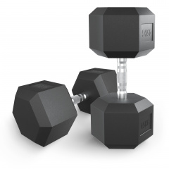 UnixFit гексагональная 45 кг из каталога обрезиненных гантелей в Тольятти по цене 16890 ₽
