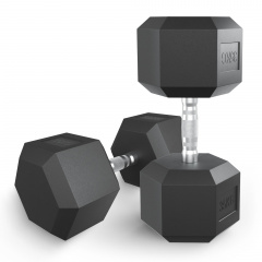 UnixFit гексагональная 35 кг из каталога обрезиненных гантелей в Тольятти по цене 12890 ₽