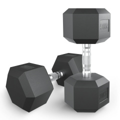 UnixFit гексагональная 20 кг из каталога обрезиненных гантелей в Тольятти по цене 6720 ₽