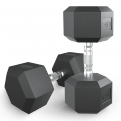 UnixFit гексагональная 17.5 кг из каталога обрезиненных гантелей в Тольятти по цене 5950 ₽