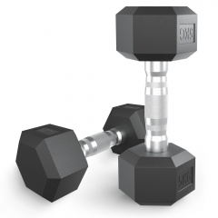 UnixFit гексагональная 5 кг из каталога обрезиненных гантелей в Тольятти по цене 2550 ₽