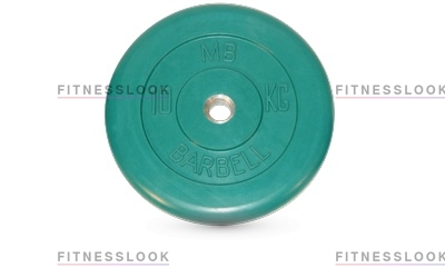 MB Barbell зеленый - 26 мм - 10 кг из каталога дисков для штанги с посадочным диаметром 26 мм.  в Тольятти по цене 2412 ₽