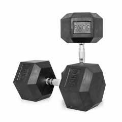 VictoryFit гексагональная VF-H500 (50 кг) 1 шт. из каталога обрезиненных гантелей в Тольятти по цене 17100 ₽