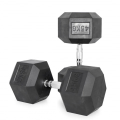 VictoryFit гексагональная VF-H450 (45 кг) 1 шт. из каталога обрезиненных гантелей в Тольятти по цене 15400 ₽