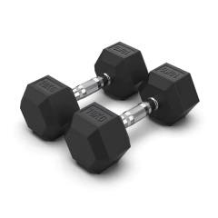 VictoryFit гексагональная VF-H100 (10 кг) 1 шт. из каталога обрезиненных гантелей в Тольятти по цене 2980 ₽