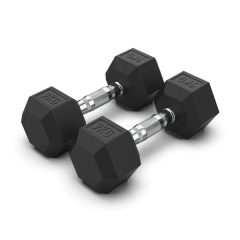 VictoryFit гексагональная VF-H090 (9 кг) 1 шт. из каталога обрезиненных гантелей в Тольятти по цене 2640 ₽