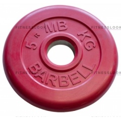 MB Barbell красный - 30 мм - 5 кг из каталога дисков для штанги с посадочным диаметром 30 мм.  в Тольятти по цене 1204 ₽