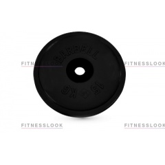 MB Barbell евро-классик черный - 50 мм - 15 кг из каталога обрезиненных гантелей в Тольятти по цене 8874 ₽