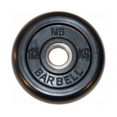 MB Barbell обрезиненный (металлическая втулка) 1.25 кг / диаметр 26 мм из каталога дисков для штанги с посадочным диаметром 26 мм.  в Тольятти по цене 1170 ₽