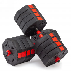 VictoryFit гексагональная с грифом, 50 кг. (2 шт. х 25 кг.) VF-DH500 из каталога разборных (наборных) гантелей в Тольятти по цене 5190 ₽