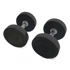 UnixFit PRO круглая 10 кг DBRND10PBK из каталога обрезиненных гантелей в Тольятти по цене 3320 ₽