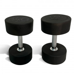 UnixFit PRO круглая 17,5 кг DBRND17_5PBK из каталога обрезиненных гантелей в Тольятти по цене 5870 ₽