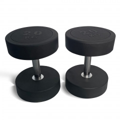 UnixFit PRO круглая 20 кг PRO DBRND20PBK из каталога обрезиненных гантелей в Тольятти по цене 6720 ₽