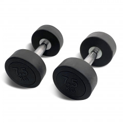 UnixFit PRO круглая 7,5 кг DBRND7_5PBK из каталога обрезиненных гантелей в Тольятти по цене 2550 ₽