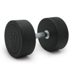 UnixFit PRO круглая 30 DBRND30PBK из каталога обрезиненных гантелей в Тольятти по цене 9780 ₽