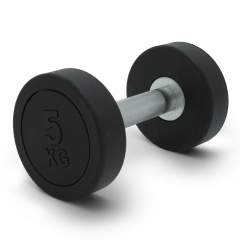 UnixFit PRO круглая 5 кг DBRND5PBK из каталога обрезиненных гантелей в Тольятти по цене 1620 ₽