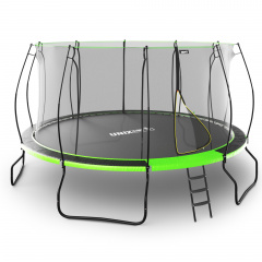 Батут с защитной сеткой Unix Line 14 ft UFO Green в Тольятти по цене 42390 ₽