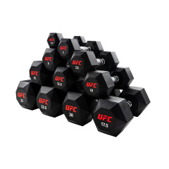 UFC Octagon Dumbbell 10 пар от 2,5 до 25кг из каталога гантельных рядов в Тольятти по цене 176210 ₽
