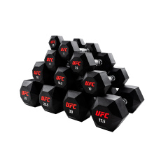 Octagon Dumbbell 5 пар от 10 до 20кг в Тольятти по цене 113095 ₽ в категории гантельные ряды UFC
