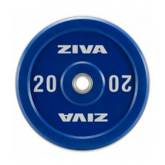 Ziva XP Competition Colored Rubber Bumper 20kg из каталога дисков для штанги с посадочным диаметром 50 мм. в Тольятти по цене 22300 ₽