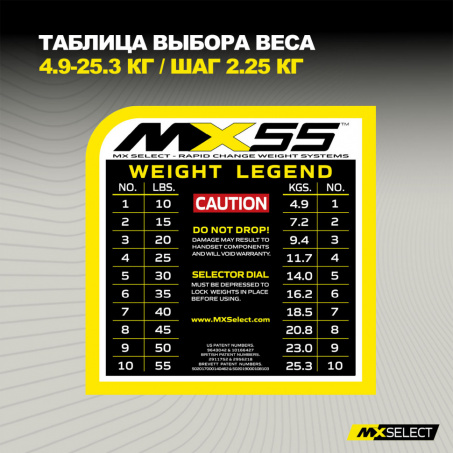Рендер-8 для MX Select MX55 EVO, эргономичная прорезиненная рукоять, вес 4.9-25.3 кг, 1 шт