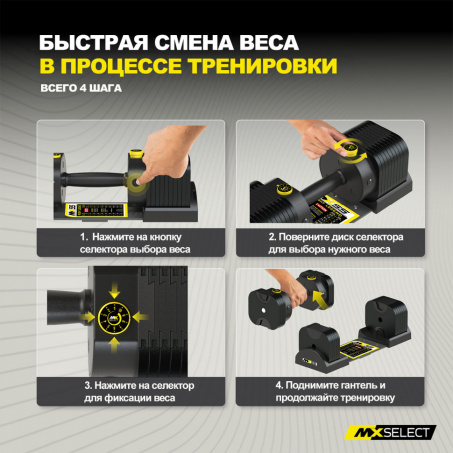Рендер-4 для MX Select MX55 EVO, эргономичная прорезиненная рукоять, вес 4.9-25.3 кг, 1 шт