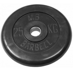MB Barbell 25 кг металлическая втулка из каталога дисков для штанги с посадочным диаметром 30 мм.  в Тольятти по цене 10390 ₽