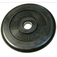 MB Barbell 20 кг металлическая втулка из каталога дисков для штанги с посадочным диаметром 26 мм.  в Тольятти по цене 8290 ₽