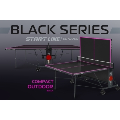 Start Line Compact-2 LX Всепогодный Black из каталога всепогодных теннисных столов в Тольятти по цене 43490 ₽