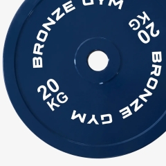 Bronze Gym для пауэрлифтинга синий 20 кг BGPLCL200 из каталога дисков (блинов) для штанг и гантелей в Тольятти по цене 14190 ₽